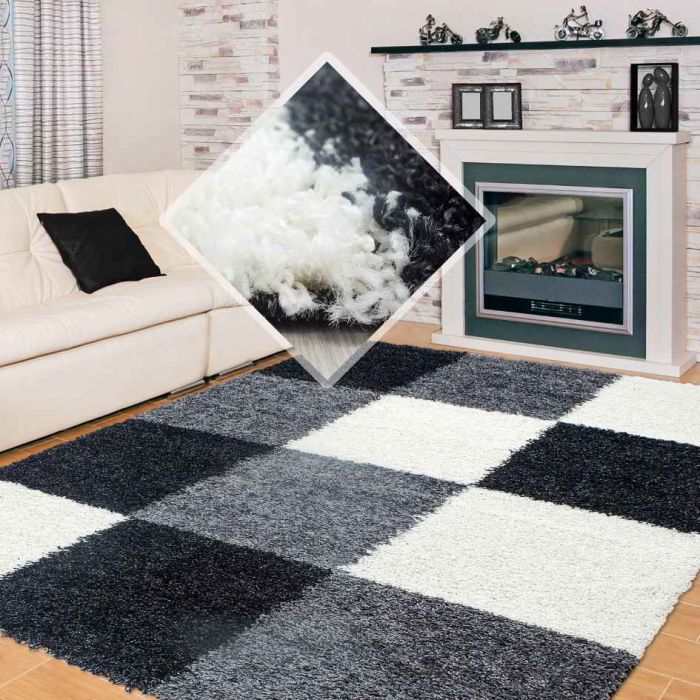 Istanboel Hoogpolig Vloerkleed - Karpet Met Motief